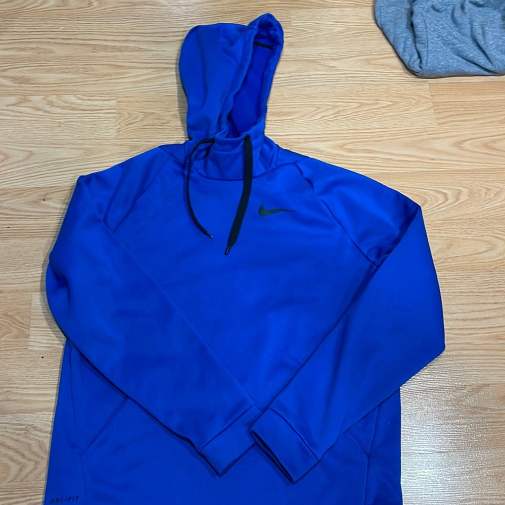 Nike Blue Therma Dri-fit Pullover Hoodie